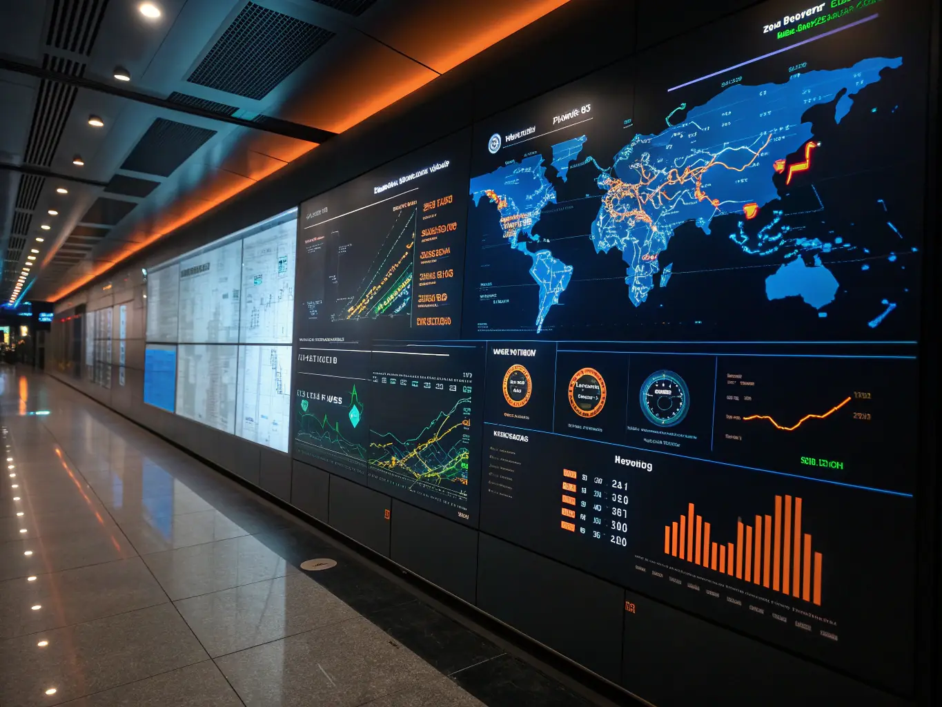 A digital illustration depicting a streamlined route planning interface with real-time traffic updates and optimized routes for public transportation, showcasing improved efficiency.